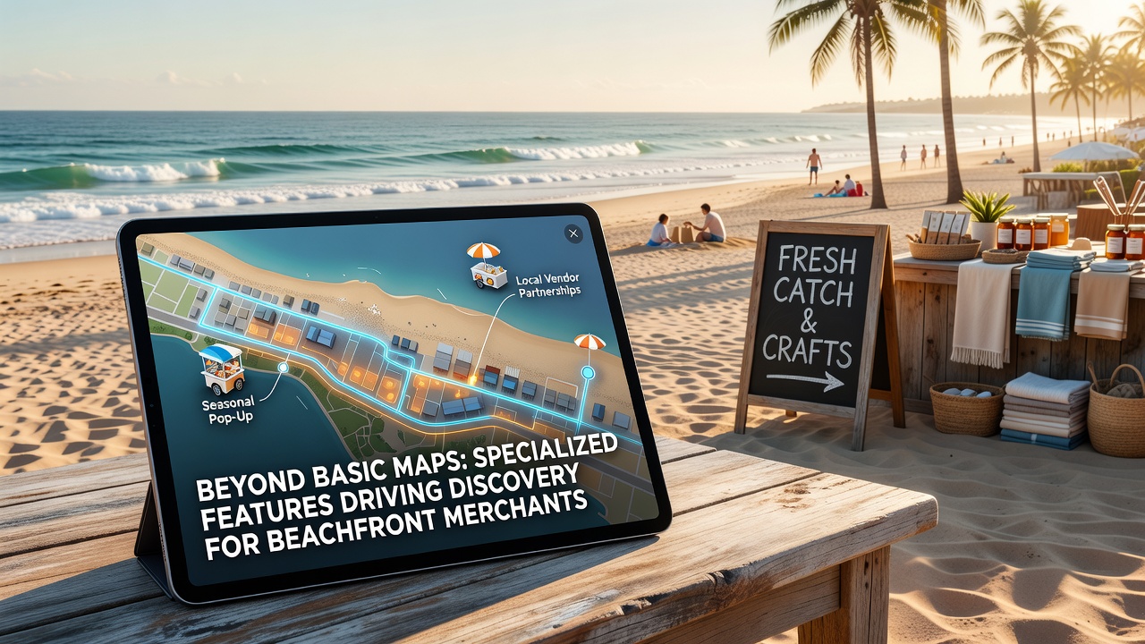 Beyond Basic Maps: Specialized Features Driving Discovery for Beachfront Merchants